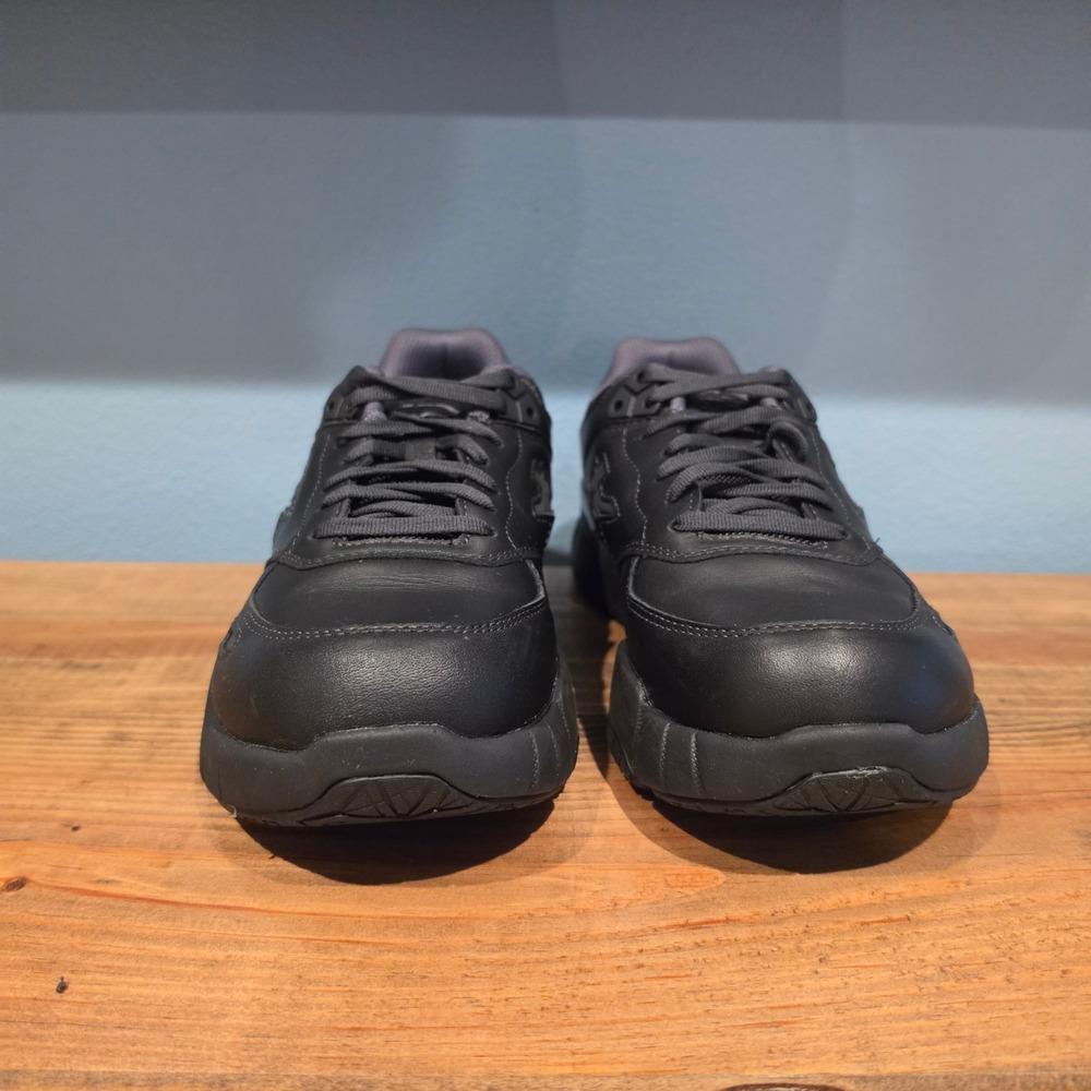 Kuru Womens Kinetic Sneakers Black Leather Anti-Slip Work Shoes 10W - Picture 2 of 11
